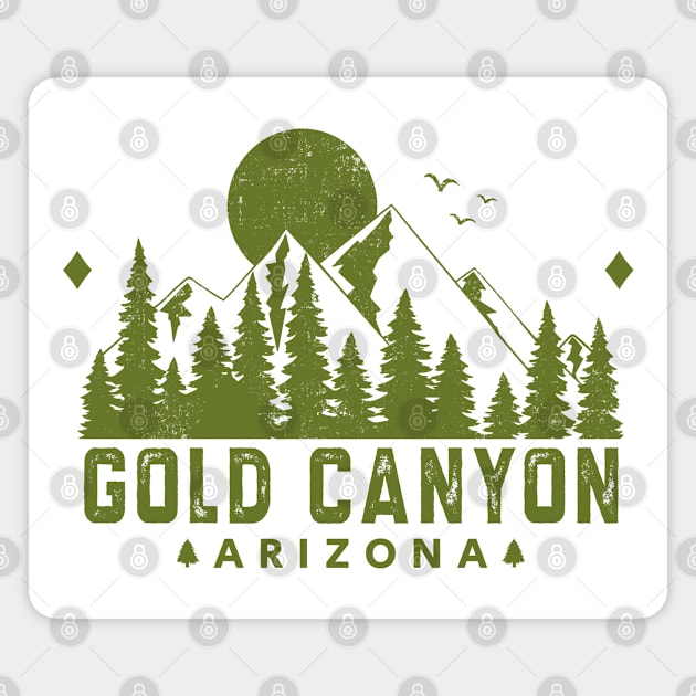 Gold Canyon Arizona Mountain View Magnet by HomeSpirit